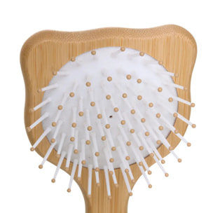 Brosse à Cheveux Niami Panda en Bambou Beige