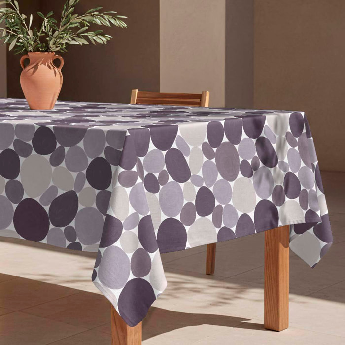 Mantel antimanchas Stones - 100% algodón -