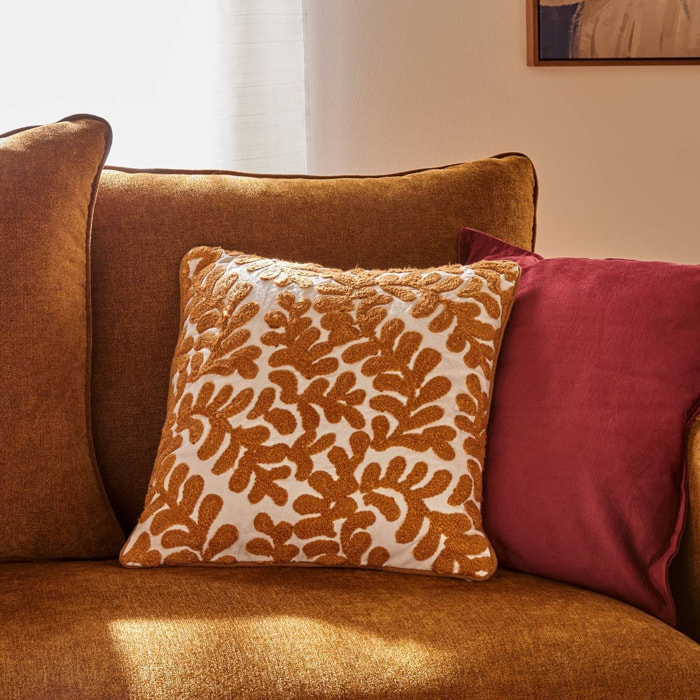 Housse de coussin Sienna 40x40cm camel