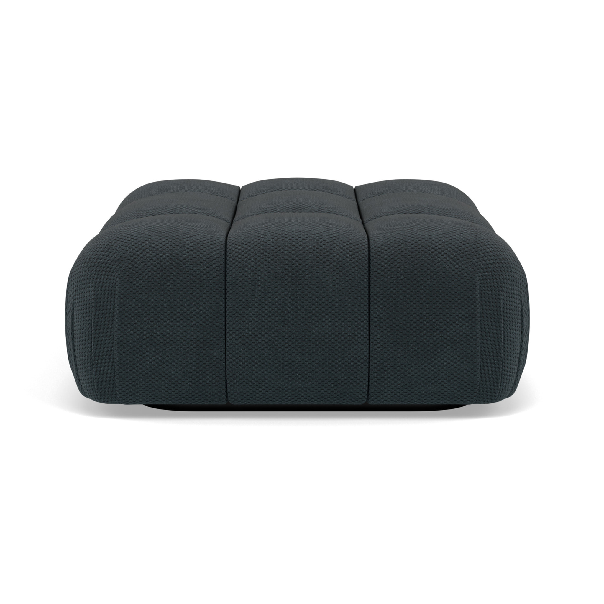 Ruby - pouf en velours texturé - Noir