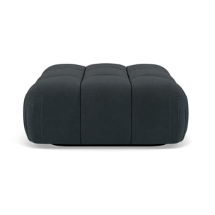 Ruby - pouf en velours texturé - Noir