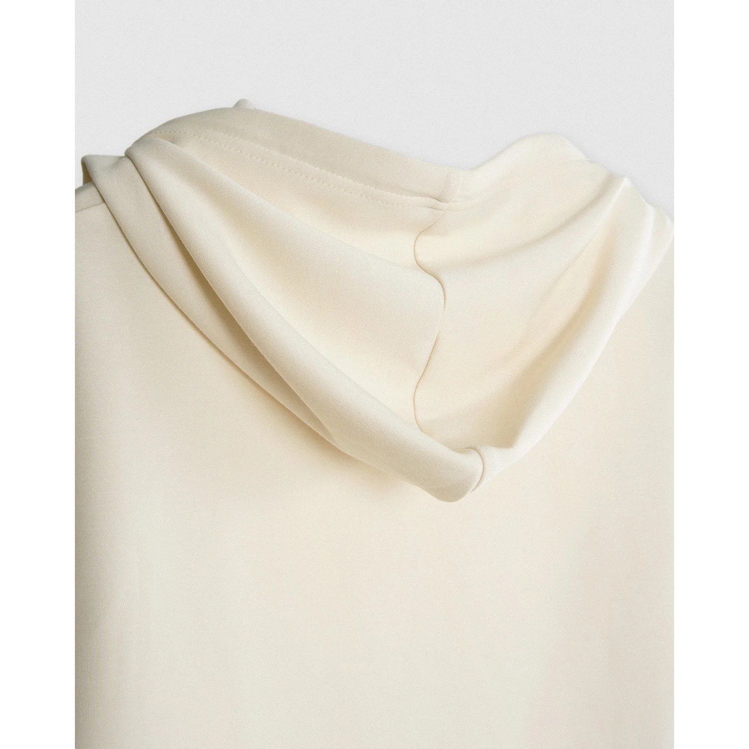 Felpa con cappuccio in stile modal da donna bianco naturale