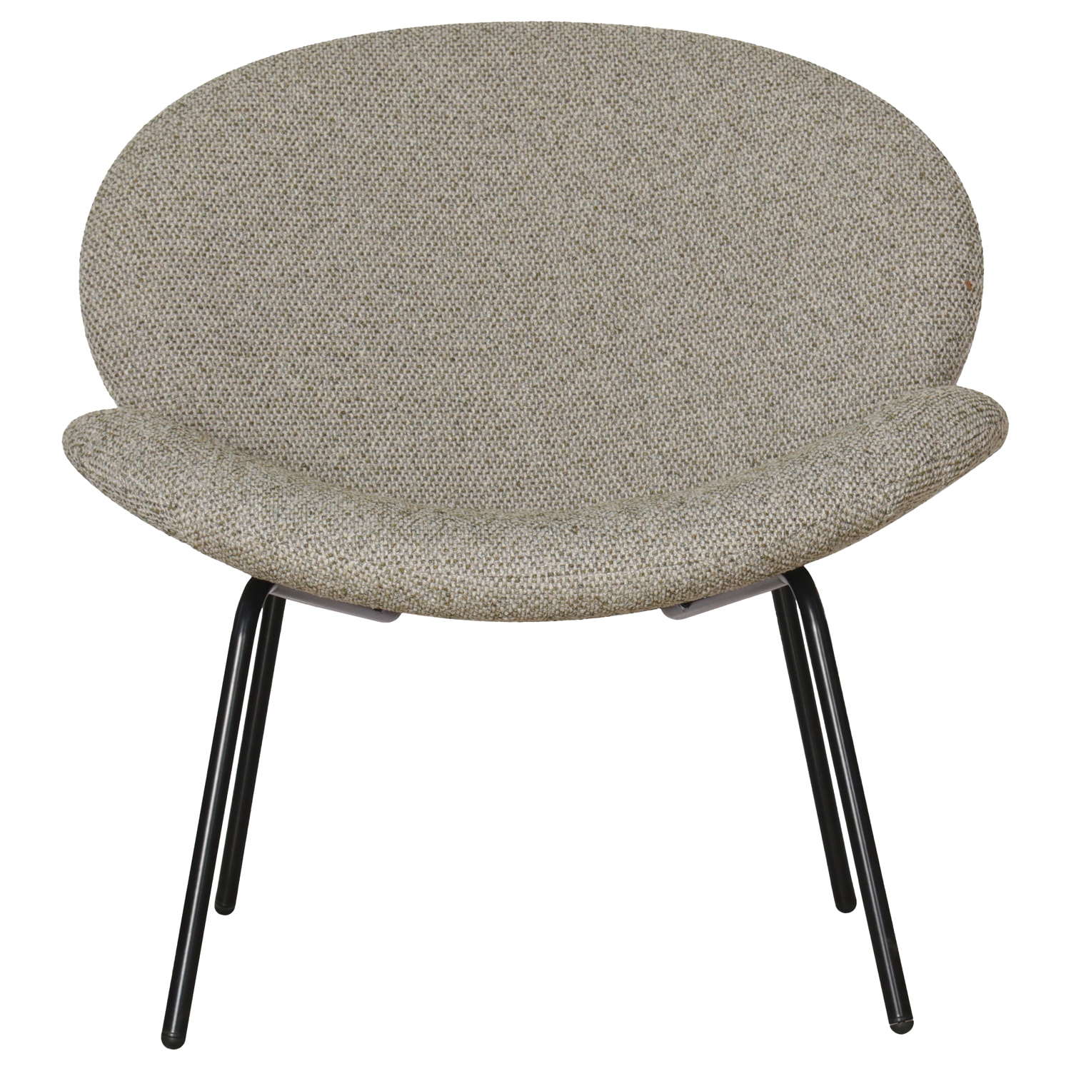 Fauteuil en tissu vert chiné SACHA