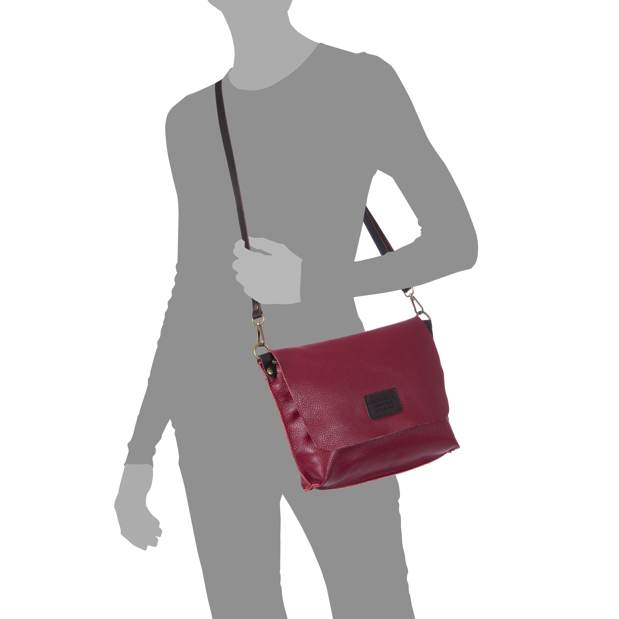 Cinnia Borsa a tracolla Donna. Pelle autentica Dollaro