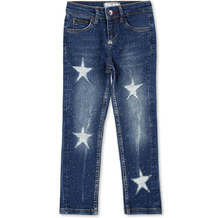 PHILIPP PLEIN Denim Trousers STARS