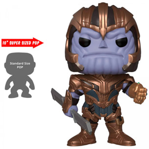 Avengers Endgame Super Sized Funko Pop Movies Vinile Figura Thanos 25 Cm