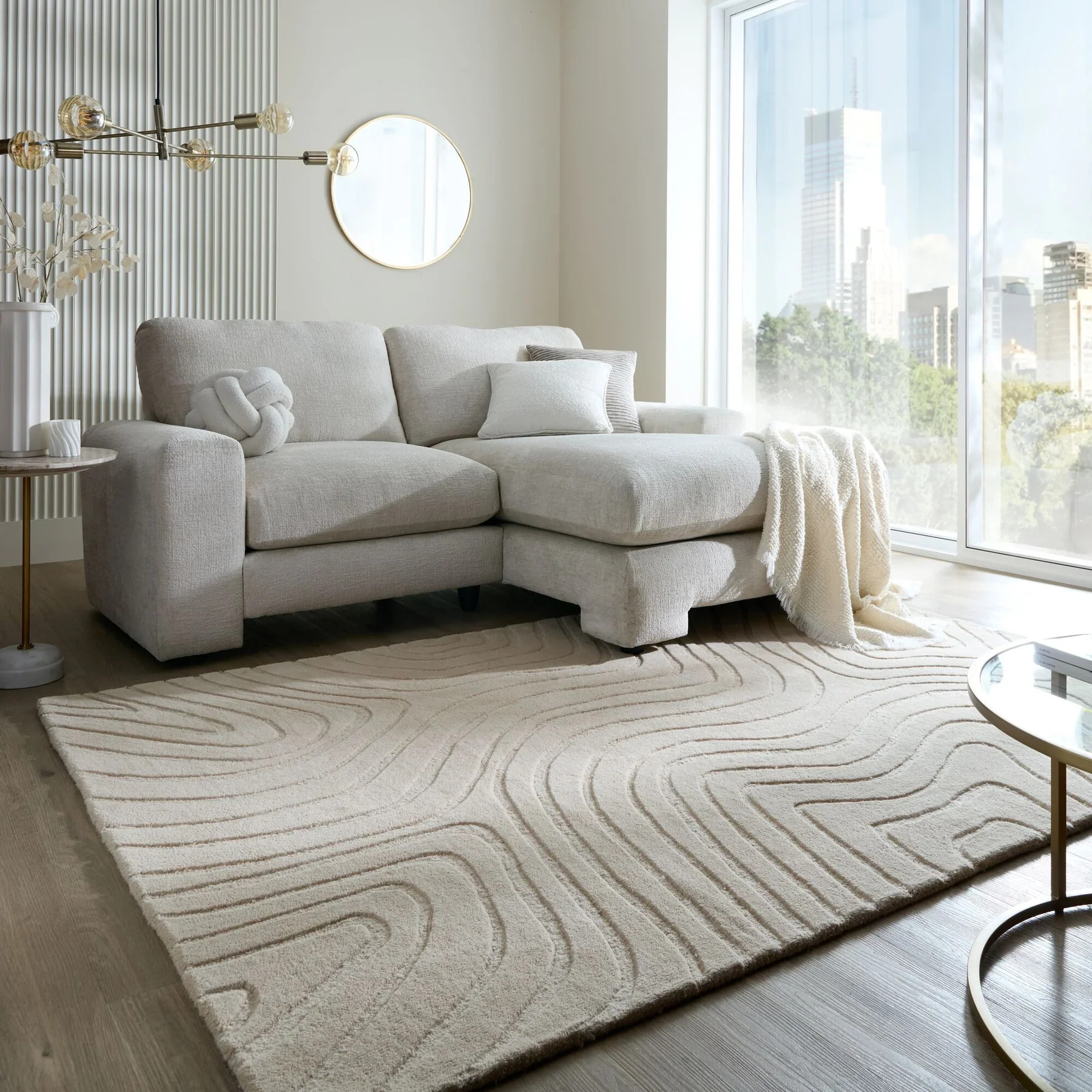 Tapis en laine MESMERISE Beige