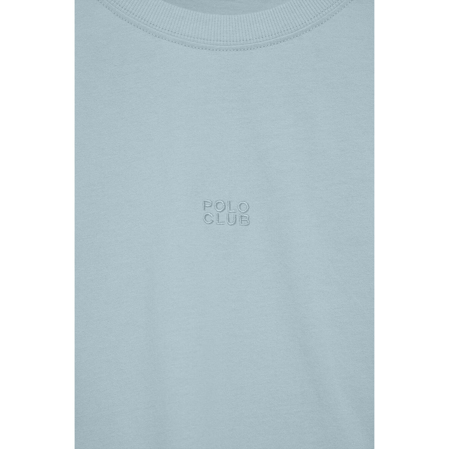 Maglietta blu chiaro Danae con logo ricamato