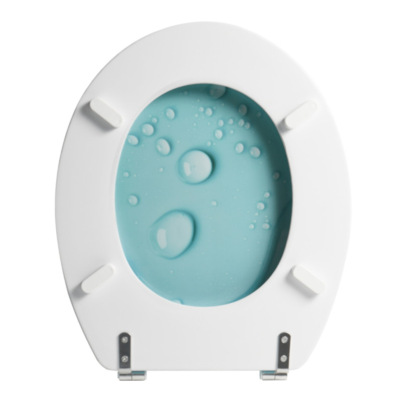 Abattant wc MDF MOANA Bleu - Charnières Inox MSV
