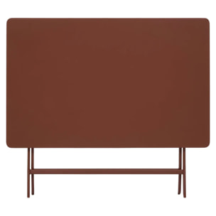 Table de jardin Greensboro 4 places 110x70cm acajou