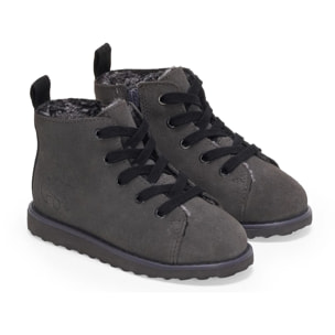Superga - Stivaletti Bambino/a Grigio - 3008 KIDS LACE-UP BOOT SUEDE
