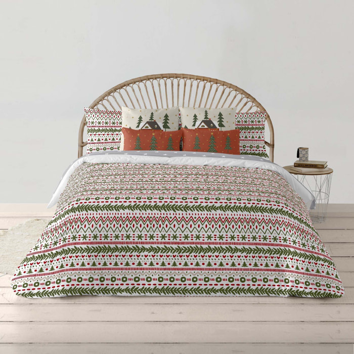 Housse de couette avec pressions 100% coton Merry Christmas 16