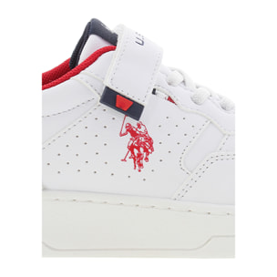 Sneakers U.S. Polo Assn. bianco-rosso