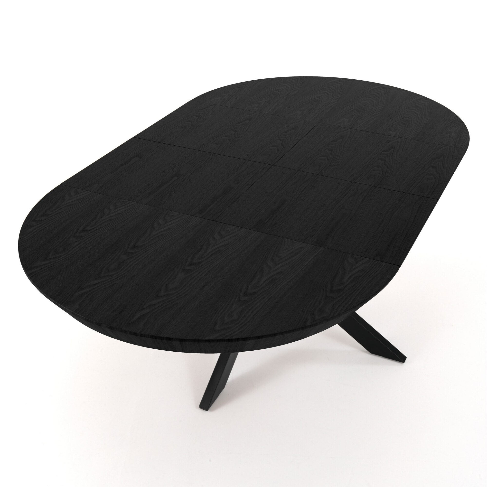 Tomasucci Table ronde extensible STOR en bois noir