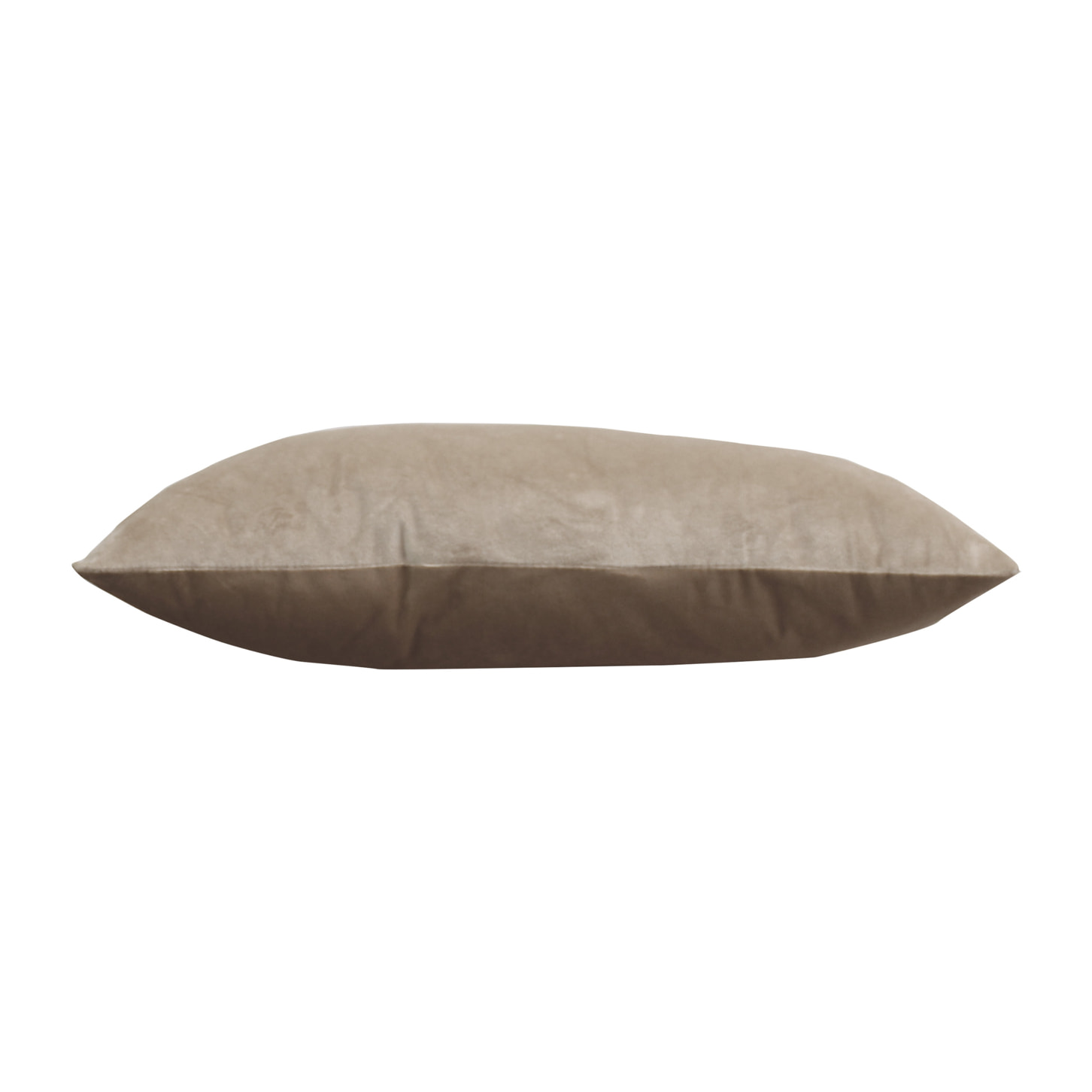 Coussin en velours avec zip déco - Naturel