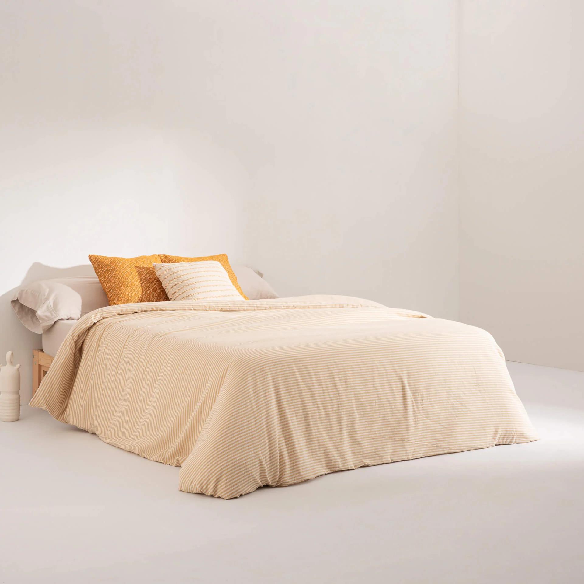 Housse de couette jacquard Jávea Moyen Amber Gold