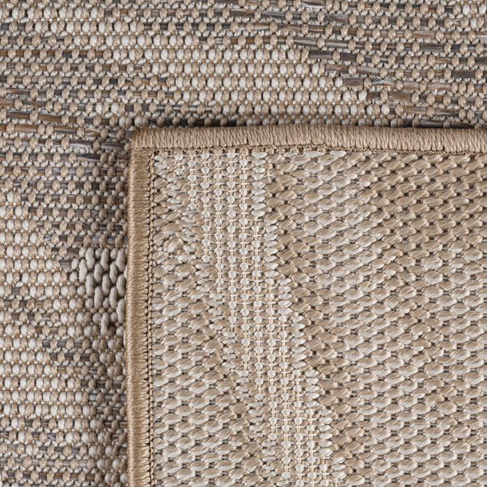 TENERIFE - Tapis intérieur/extérieur beige, design tropical