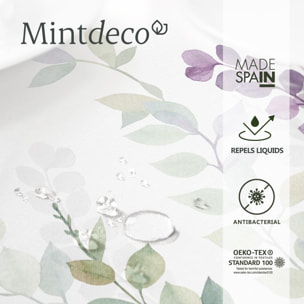 Nappe anti-taches BLOOM LAVANDE - coton mélangé
