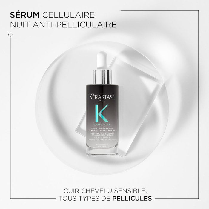 Symbiose - Sérum de nuit anti-pelliculaire pour cuir chevelu sensible 90 ml