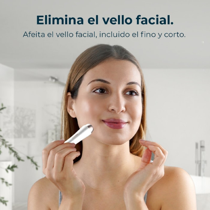 Cecotec Rasuradora facial Bamba FaceCare Smooth Cuchilla de Acero inoxidable Se