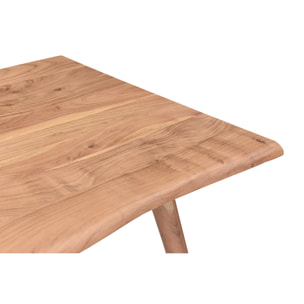 Table à manger rectangulaire en bois massif L175 cm SAVANA