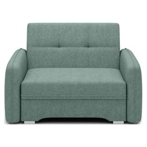Michelle - fauteuil convertible avec coffre en velours - Vert