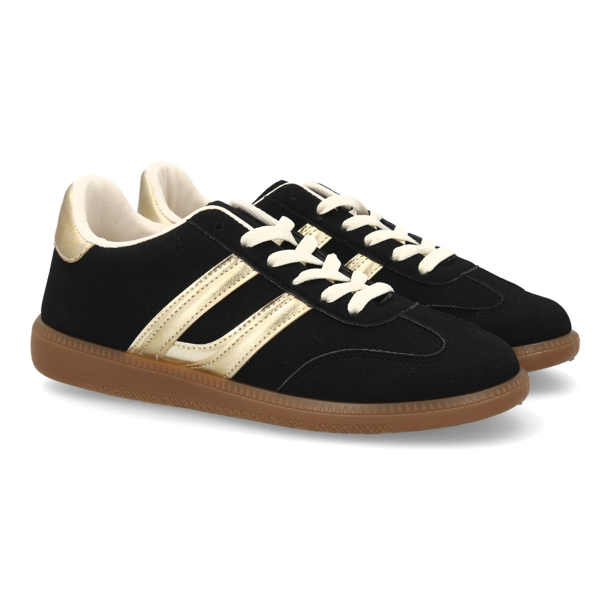 Zapatillas deportivas mujer casual efecto ante con cordones