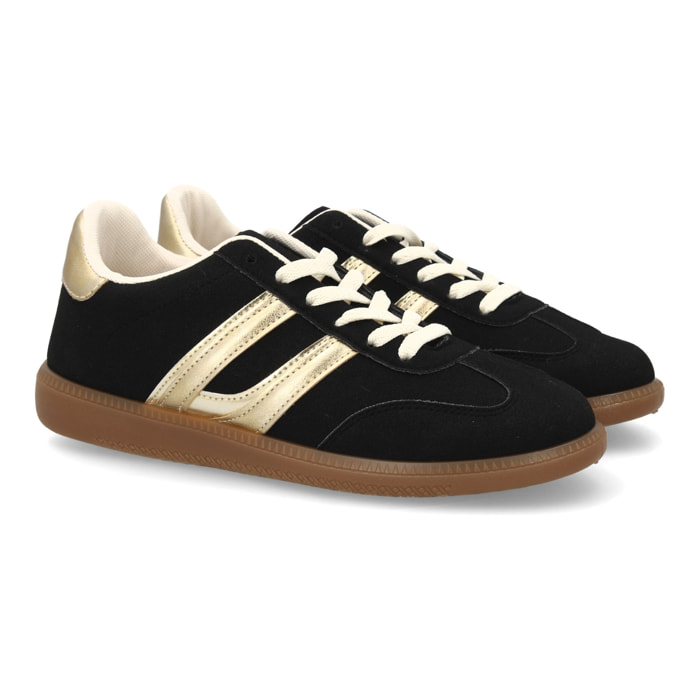 Zapatillas deportivas mujer casual efecto ante con cordones