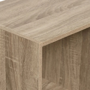 Étagère 6 cases "Mix N' Modul" effet bois naturel