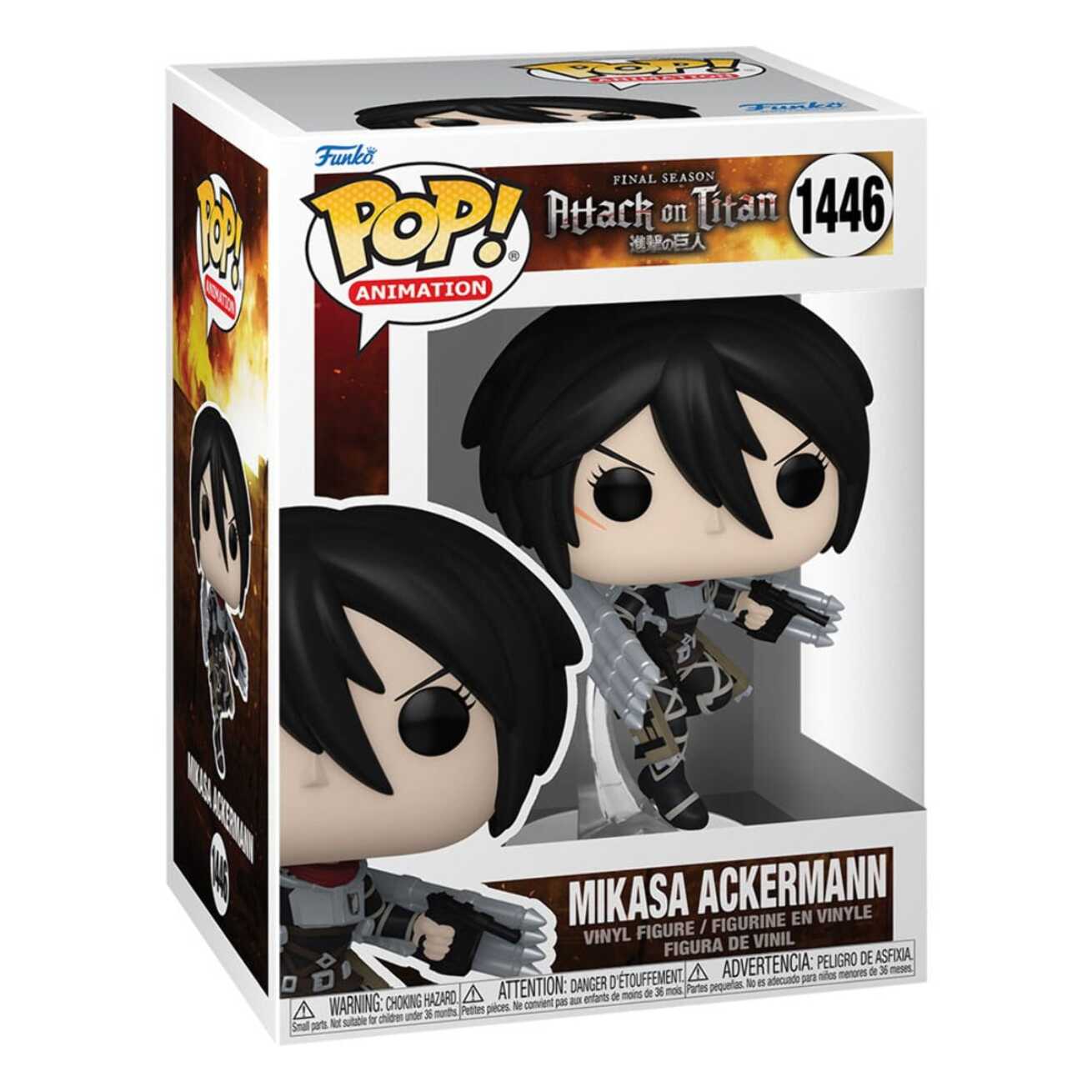 Attack On Titan Pop! Animation Vinile Figura Mikasa Ackerman 9 Cm Funko