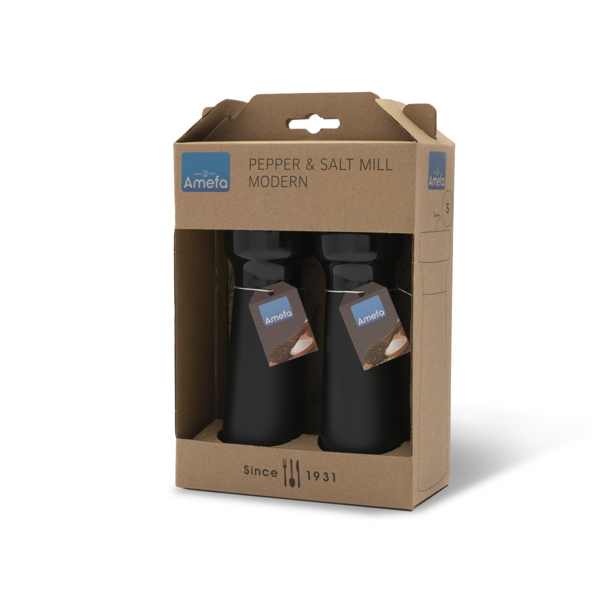 Fanny Nero - Duo di macinini per sale e pepe