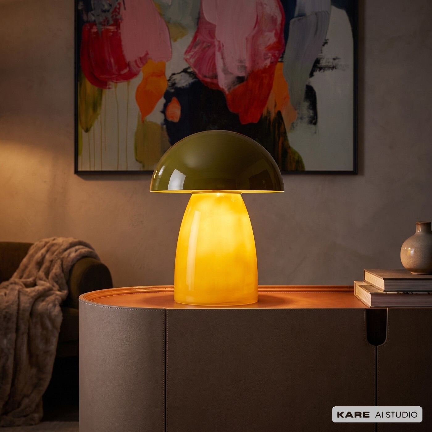 Lampe Fungo 37cm verte Kare Design