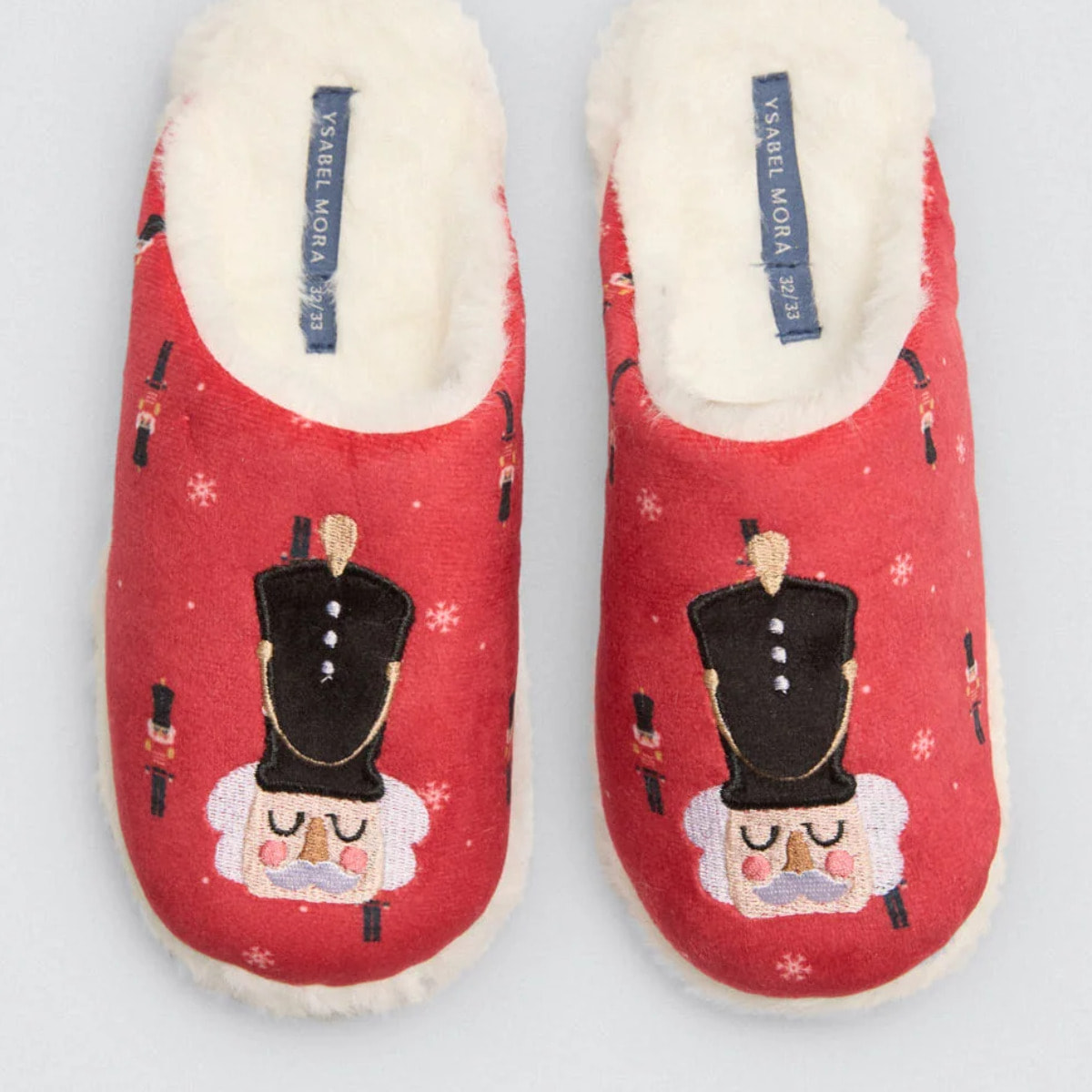 Pantofole per bambini con stampa schiaccianoci