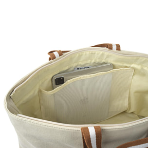 Bolso Shopper-Tote Lois Dynamic Beige