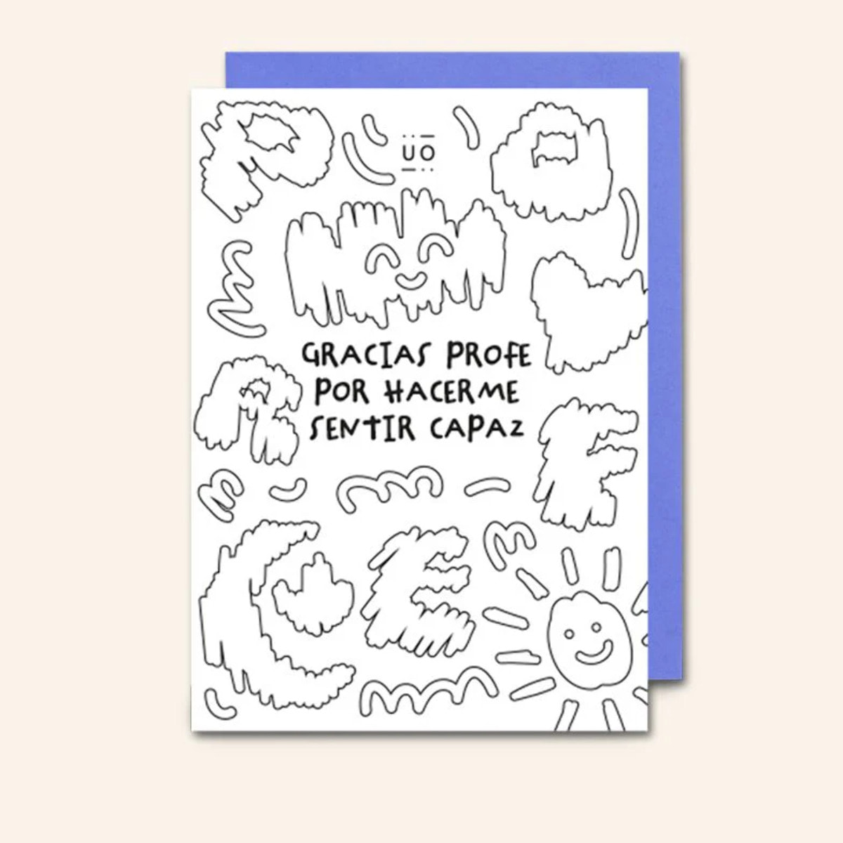 Postal "Gracias profe, por hacerme sentir capaz"