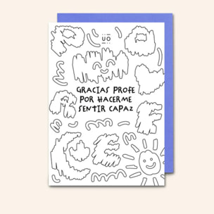 Postal "Gracias profe, por hacerme sentir capaz"