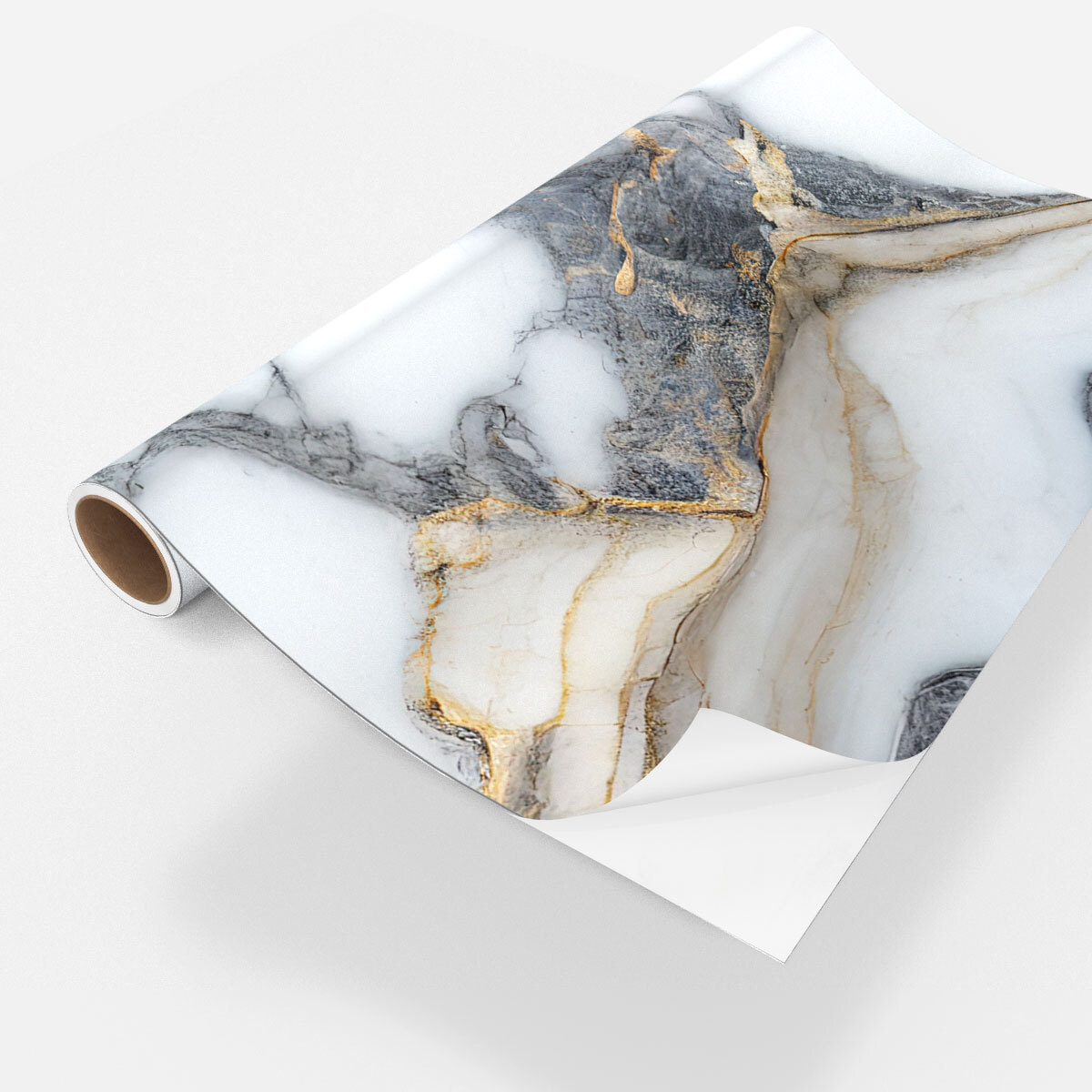 Rouleau revêtement adhésif imperméable - Sticker lavable plan de travail - ÉPOXY MARUVA