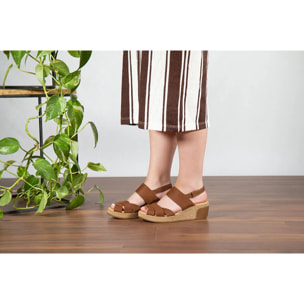 Sandalias N5008 PLEASANT KAKI MIX / LEAVES color Kaki mix