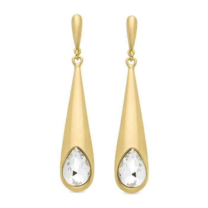 Pendientes Lux by Lux acabadoss en oro amarillo 18k