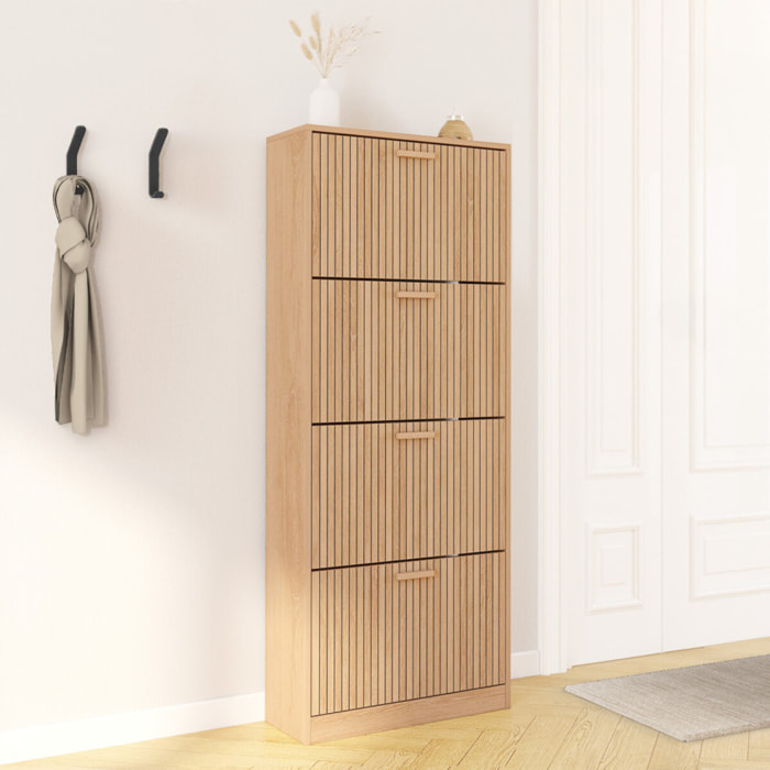 Meuble chaussures Faustine 4 portes - 24 paires