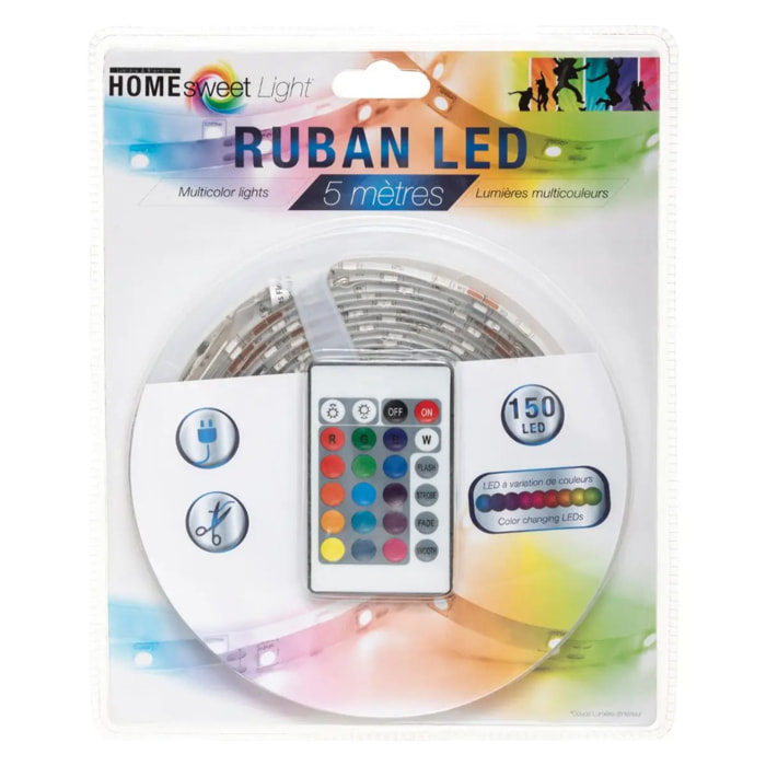 Ruban LED multicolore L500cm