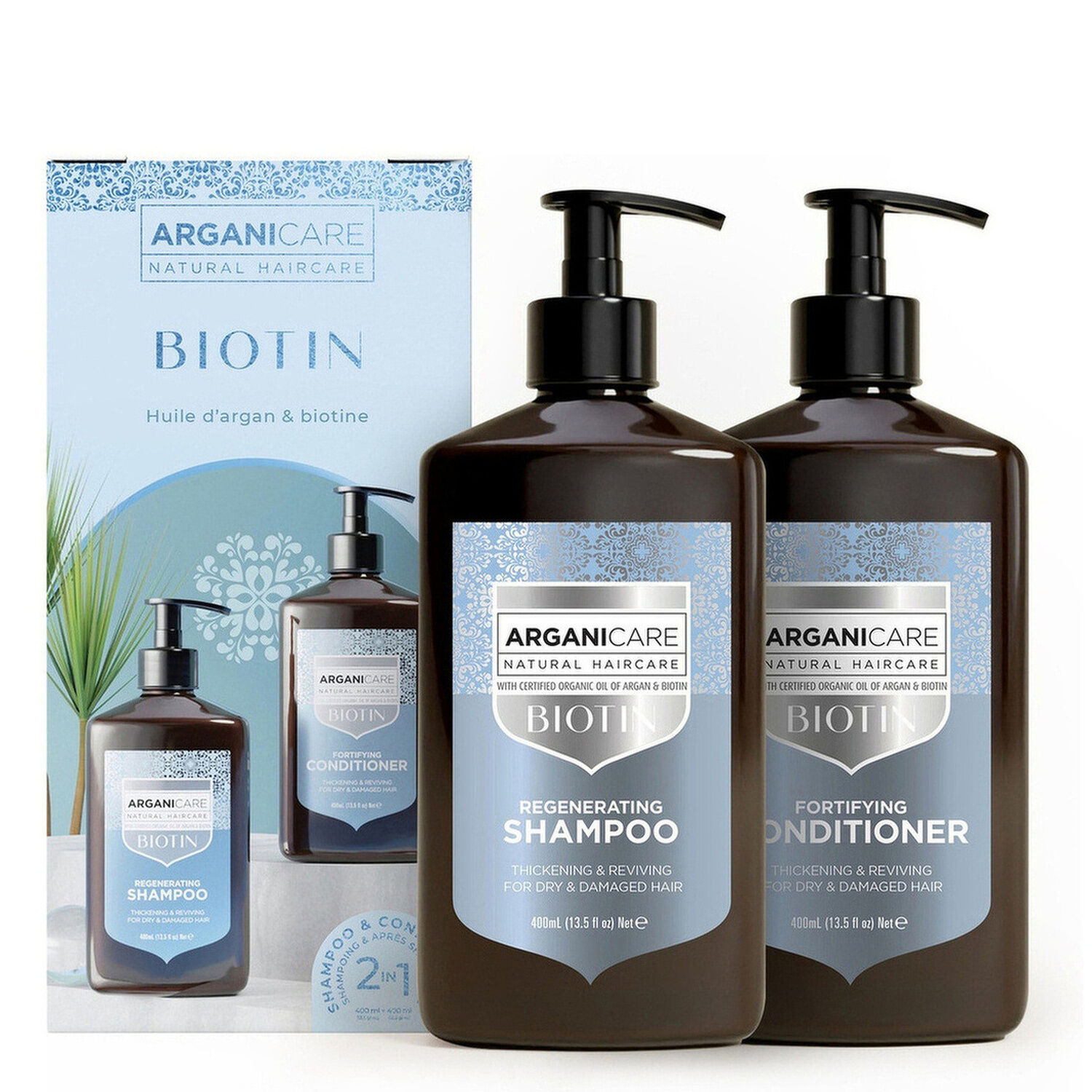 Biotine - Coffret Fortifiant Shampooing 400ml + Après-Shampooing 400ml