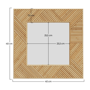Miroir carré Lapta 40x40 cm