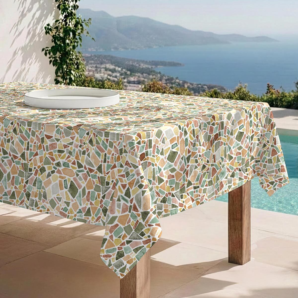 Nappe anti-taches Aruba - 100% coton -