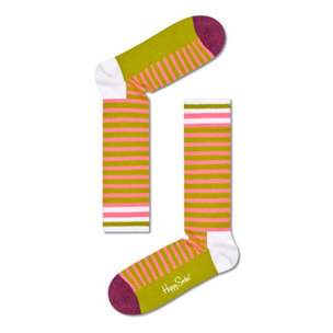 Calcetines neon stripe thin crew