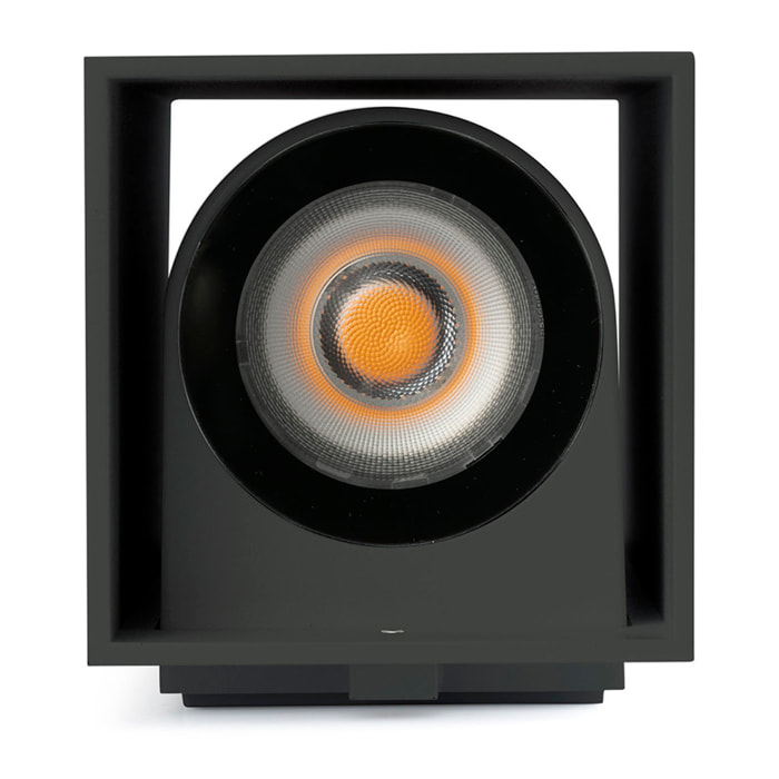 KOV 2L Lampe applique carré noire 2700K 14°/23°