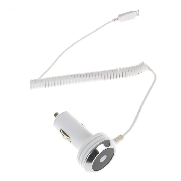 CARGADOR DE COCHE CABLE INCORPORADO LIGHTNING 8 PINS - IPHONE 5 Y SUPERIORES