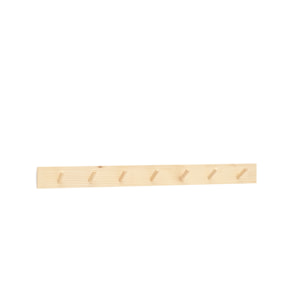 Cintre mural en bois massif ton naturel 61x5cm Hauteur: 5 Longueur: 61 Largeur: 1.4