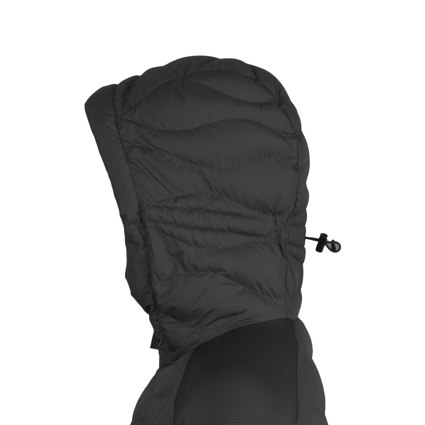Chaqueta ECOActive Hybrid Insulated Jacket with cap dela marca ECOON - Negro con logo ECOON