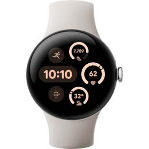 Montre connectée GOOGLE Pixel Watch 3 41 mm Argent Poli 4G